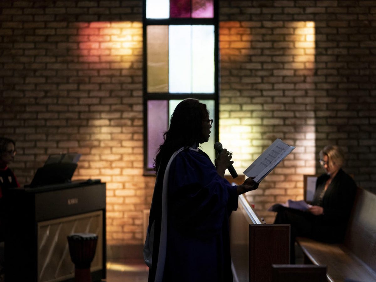 preaching in benton chapel 